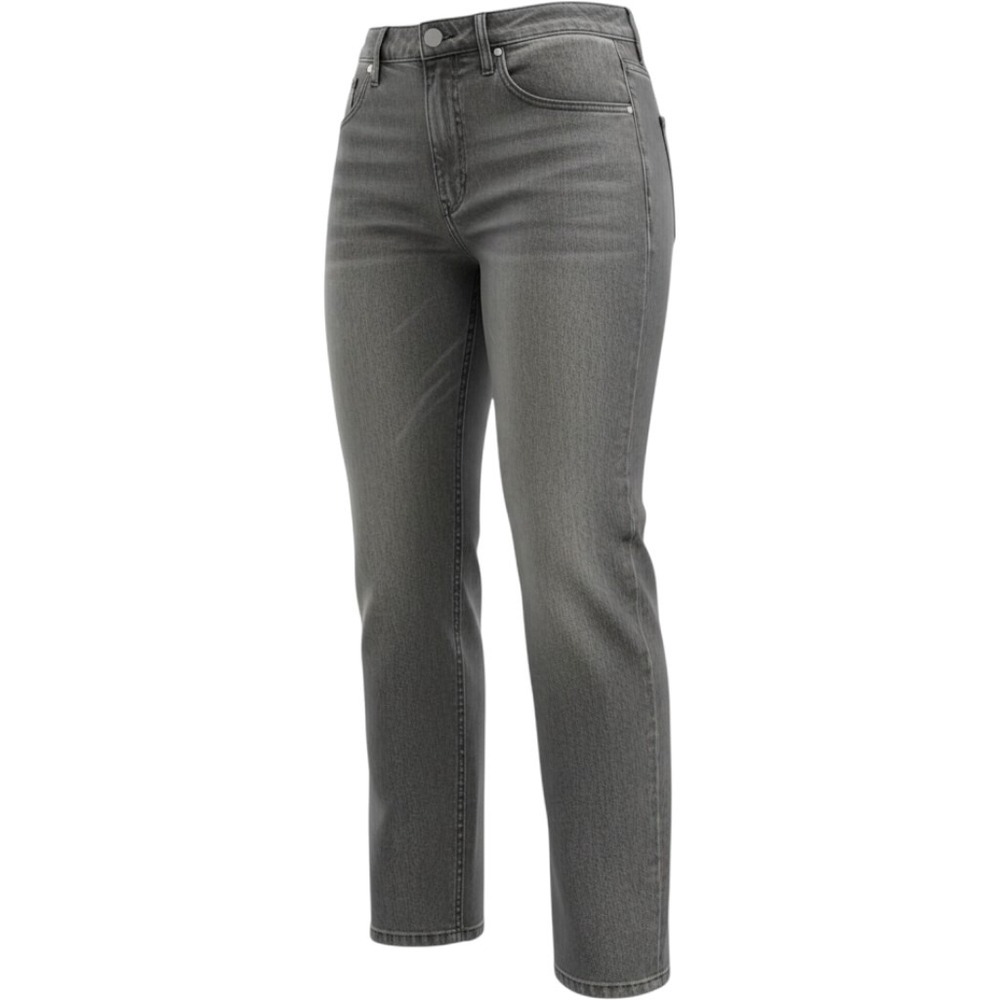 Kapalua Grey Acid Wash Wide Leg Jeans High Waisted Denim Pants Size 44